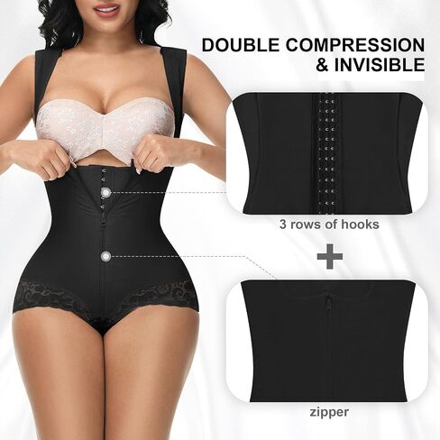 M MYODRESS Fajas Colombianas Moldeadoras Shapewear Tummy Control Full Body Shaper Post Surgery Compression Garment Shaping in Saudi Arabia