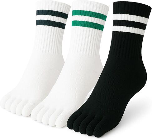 Toe Socks Crew Men and Women Athletic Running Premium Cotton Five Finger Socks Barefoot Socks Quarter in Saudi Arabia