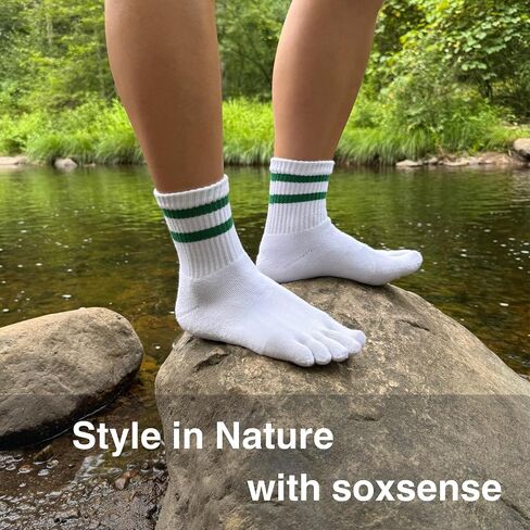 Toe Socks Crew Men and Women Athletic Running Premium Cotton Five Finger Socks Barefoot Socks Quarter in Saudi Arabia