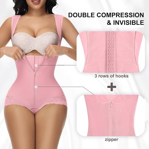 M MYODRESS Fajas Colombianas Moldeadoras Shapewear Tummy Control Full Body Shaper Post Surgery Compression Garment Shaping in Saudi Arabia