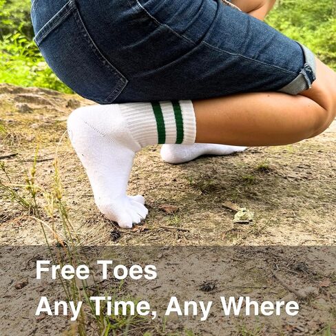 Toe Socks Crew Men and Women Athletic Running Premium Cotton Five Finger Socks Barefoot Socks Quarter in Saudi Arabia