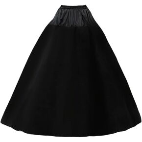 Petticoats for Women Hoopless Petticoat Crinoline Skirt 4 Layers Floor Length Ball Gown Slips for Wedding Dress