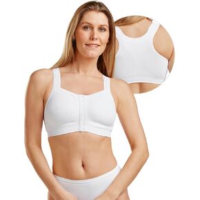 Mary Post Op Bra | Comfortable Post Mastectomy Bra with Pockets | Seamless Lumpectomy Bras for Women