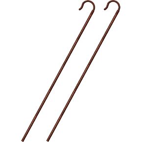 Poen Brown Staff Prop Easter Shepherd's Commit Critume Crook Staff Shepherd Crook Matists 5ft Cane for cosplay