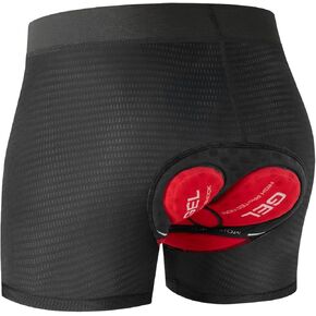 Niksa Cycling Underwear Men Absorbent, 5D Padded Gel Bike Shorts Men, Breathable Bike Liner Shorts for Mountain Biking