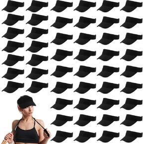 Silkfly 50 Pack Sun Visor Caps Sports Athletic Cap UV Protection Sun Visor Hat Men Women Tennis