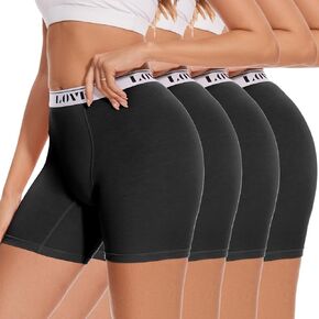 ملخصات ملاكمة Molasus Womens High Phered Modal Boy Shorts Infors