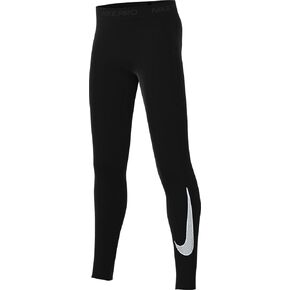 Nike Pro Warm Big Kids "(الأولاد") لباس ضيق تدريب Dri-Fit (HF4364-010 ، أسود/أبيض)