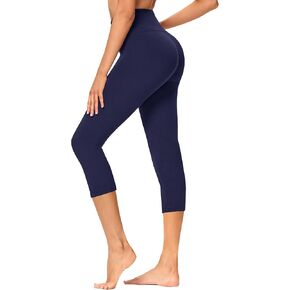 GAYHAY High Waisted Capri Leggings for Women - Soft Slim Yoga Pants for Running Cycling Workout