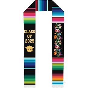 Deluxe Mexican Graduation Sash 2025 | سرق التخرج المطرز من 2025 | وشاح مكسيكي أصيل للتخرج 2025