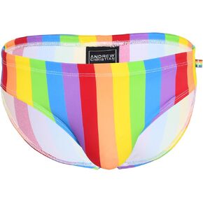 Andrew Christian Pride Stripe Bikini, Multi, Medium