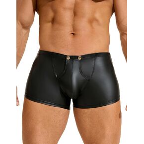 comeondear Men's Lingerie Exotic Boxer Shorts Underwear with Bulge Pouch Briefs Sexy Shorts Low Rise Trunks
