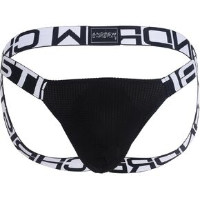 Andrew Christian Ultra Soft Jock w/ALMOST NAKED Medium Black
