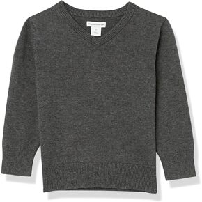 Amazon Essentials Unisex Kids and Toddlers' Uniform Cotton V-Neck Sweater