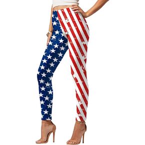 4th of July Leggings for Women American Flag High Waist Yoga Pants Fourth of July Outfits