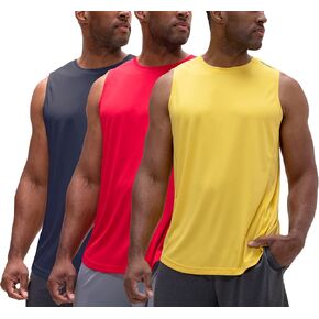 DEVOPS Men's Relaxed-Fit Workout Loungewear Gym Tank Top Sleeveless