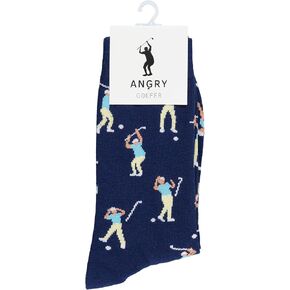 Funny Angry Golf Socks For Men, Hilarious Golf Gift For Men, One Size 8-13