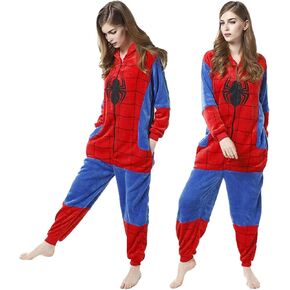 Onesie Pajamas Unisex Adult Kid for Women Men Animal Costume Cute Onesies Flannel Cartoon Cosplay Halloween Sleepwear
