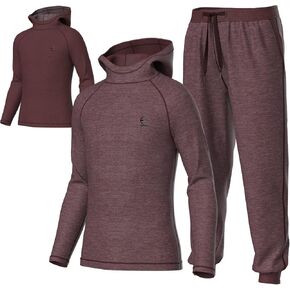 Youth Kids Sweatsuit Jogger Outfit - Boys Girls Athletic Reversible Pullover Hoodie & Pants Activewear Clothes Set