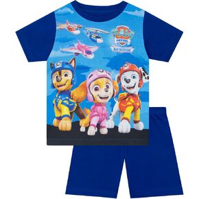 Paw Patrol Pajamas | Skye, Marshall And Chase Boys Pajamas | Short Sleeve Boys Pjs For Summer