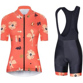 UGLY FROG FBA25 Women's Cycling Jersey Short Sleeve MTB Bike Clothing Road Bicycle Shirts Shorts Padded Pants