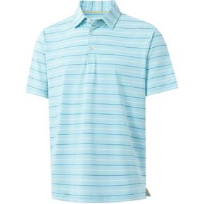 M MAELREG Boys Polo Shirt Short Sleeve Performance Moisture Wicking Dry fit Casual Striped Golf Shirts for Boys