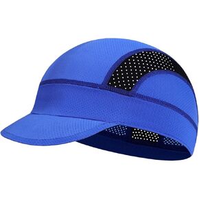 XXL Cooling Cycling Cap Skull Caps Under Helmet Mesh Hats with Sun Visor for Big Head Bike Hard Hat Liner for Men