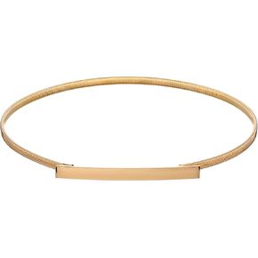 1 Pcs Gold Belt Skinny Metal Cinch Waistband Elastic Waist Belt Adjustable Slim Stretchy Saree Cinch Belt for Women Gress Skirts Blouses Jumpsuits Accessories Gift