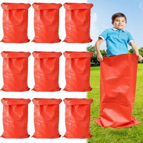 Unifamily10pcs أكياس سباق البطاطس ، 40x 24 في أكياس السباق للألعاب الرياضية في الهواء الطلق ، حقائب السباق للعبة العائلية ، ألعاب العشب في الهواء الطلق للبالغين والأطفال ، عيد ميلاد كرنفال عيد الفصح (أبيض)