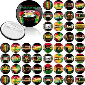 Kenning 500 PCS Button Button Button Bins Bulk Juneteenth Freedom Day Buttons 19 June 1865 Party Formor
