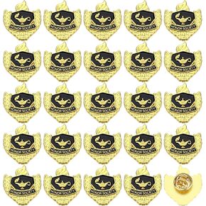 24 PCS Honor Society Label Pin Scholastic Academement Accievement Excellence Dinamel Pins 1 Inch Proofition Gift For Moled School School