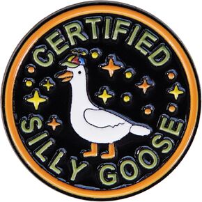 Funny Enamel Pins Cute Goose Pins for Backpack Hat bags Jacket Coat, Novelty Unique Cute button pins Bulk Are a Women and Men Fashion Jewelry Accessories