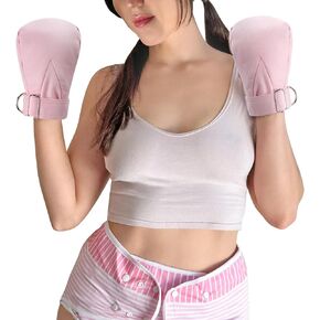 Littleforbig Pink Adult Baby Soft Padded Mittens - Hand Restraint Gloves with Comfort Padding Double Security Breathable & Warm for Ultimate Protection