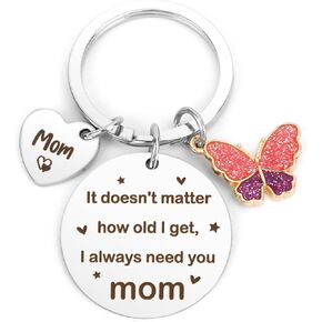 Mother's Day Gifts for Mom Gifts from Daughter Son The Best Mom Birthday Gift Ideas Cute Keychain Present for Mother Bonus Step Mama Keyring Gift for Eeaster Stuff Christmas Thanksgiving Valentines