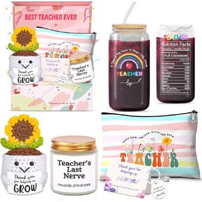 Teacher Appreciation Gifts, Teacher Gift s for Women Thank You Gift Basket Back to School End of Year Graduation Gifts Unique Christmas Gift Idea for Teachers