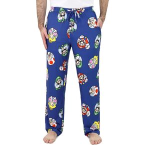 Super Mario Mens Pajamas ، ألعاب الفيديو Pajama Pants ، Mario Kart Pajamas للبالغين ، Mario Bros Pajama Pants ، S-XL