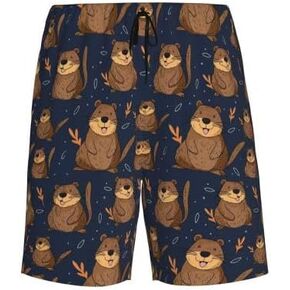Mens Pajama Shorts Soft Lounge Bottoms Sleepwear Pj Pants With Pockets S-4XL