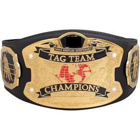 RAW Ruthless Aggression World Tag Team Championship Replica Title Belt; Raw Ruthless World Tag Team Wrestling Belt 2mm