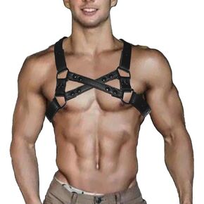 Men's Harness Belt Adjustable Body Chest Harness Belt Clubwear for Halloween Christmas
