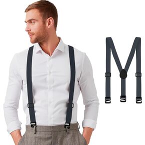 Suspenders Men,Men's Suspenders,Mens Suspender for Jeans,Suspender for Men Women for Dress Pants Hidden in Kuwait