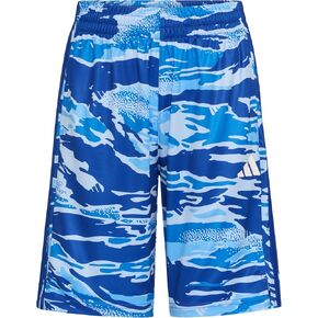 adidas Boys' AOP Tiger Camo 3-Stripe Short