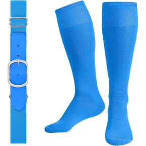 Suosdey Baseball Belt and Socks Combo Softball Collable Softs وحزام الخصر للشباب البالغين