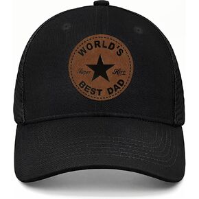Fathers Day Dad Gifts from Daughter Son Wife, Unique Father's Day Hat for Dad Stepdad Husband Grandpa Uncle Him Men, Adjustable Baseball Cap Birthday Black