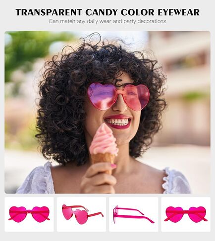 Matcheck 24/48 Mixed Style Rimless Sunglasses Retro Colored Party Glasses Funny Bachlor Pool Costume Accessories in Kuwait