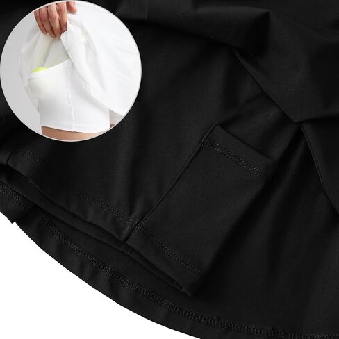 Jastore Kids Girls Tennis Skirts Athletic Skorts Inner Shorts High Waisted Sports Golf Running Skirt in Saudi Arabia