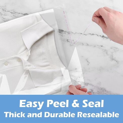 100 pcs أكياس بولي صافية ، وأكياس السيلوفان 14 × 20 بوصة ، وأكياس بلاستيكية قابلة للسيلوفان قابلة لإعادة إعادة تجميلها رائعة لملابس التغليف ، والأغلفة الزخرفية ، وفضلات الحفلات ، والأعمال الفنية والمزيد in Kuwait