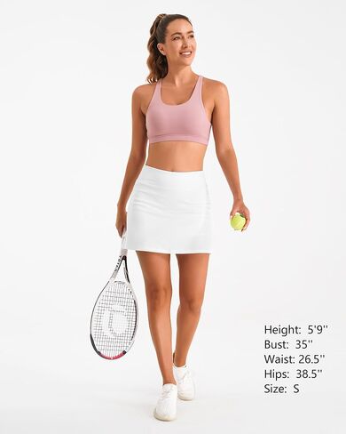 تنانير تنس Stelle للتنورة الرياضية للنساء مع شورتات الجولف Skort Pocket High Cercorts Skorts Workout Pickleball in Kuwait