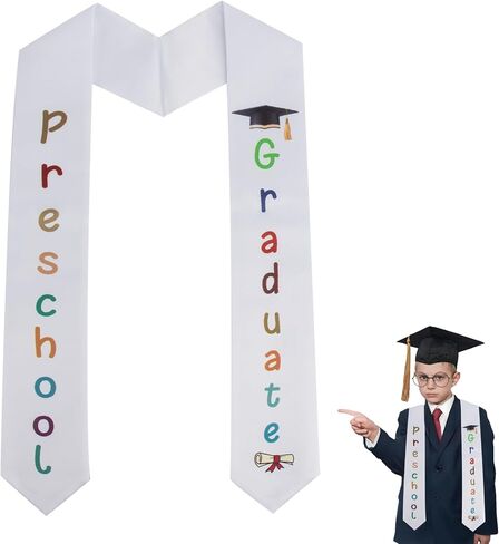 Kindergarten Preschool Graduation Stole, Unisex Kindergarten Preschool Graduation Sash Class of 2025 Graduation Gift in Saudi Arabia