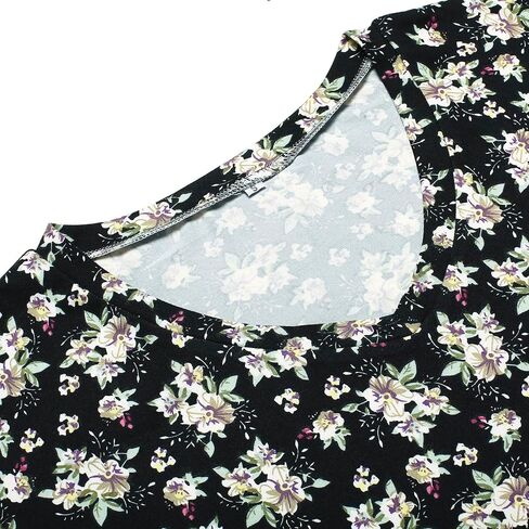 Nightgowns for Women Soft Cotton Sleep Shirts Short Sleeve Sleepwear S-XXL in Saudi Arabia