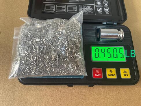 PTKTLAM 200g Magnetic Tumbler Finishing Pins ，304 Stainless Steel 0.2 * 5mm,Jewelry Tumbler Polisher Pin Suitable for Gold and Silver Jewelry（0.2 * 5mm） in Kuwait